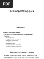 Rapports logiques : exercices et explications | PDF