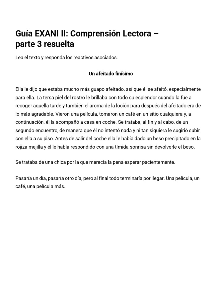 Comprension Lectora Parte 3 2025 Actualizado | PDF | Fraude