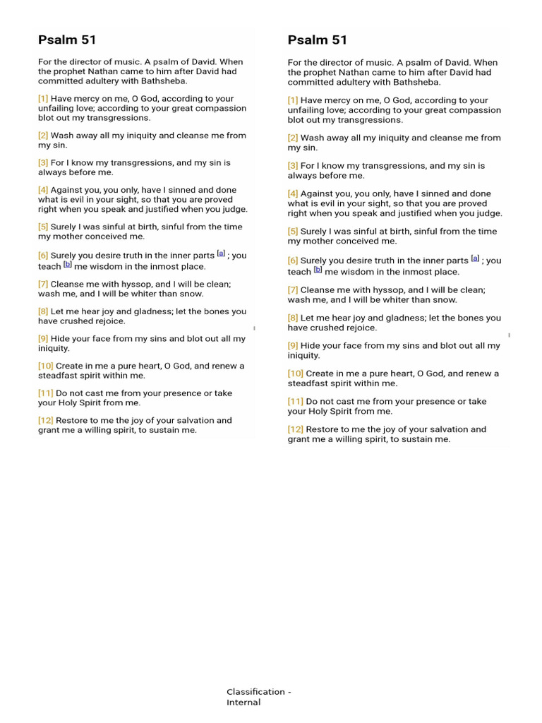 psalm 51 | PDF