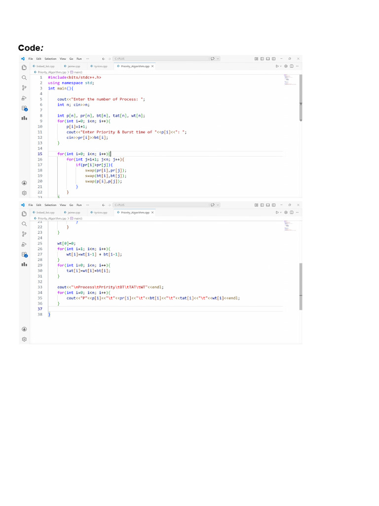 Priority Code | PDF