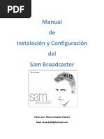 Manual de Instalacion y Configuracion Del Sam Broadcaster