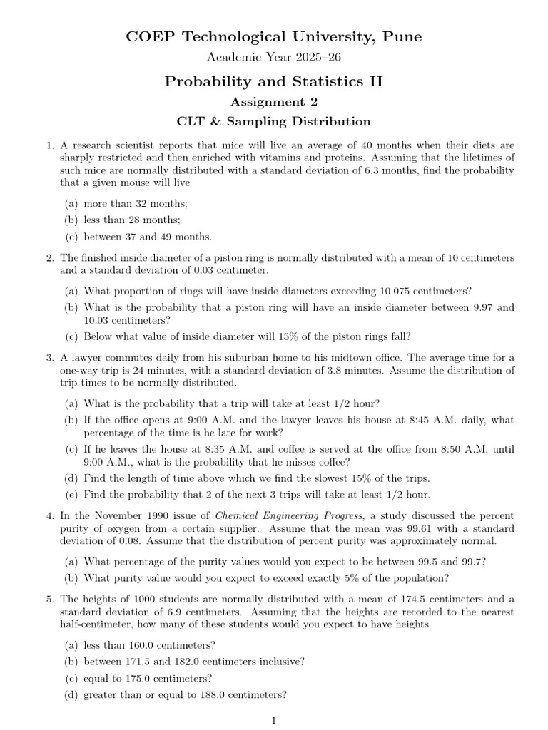 PS Assignment 2 | PDF