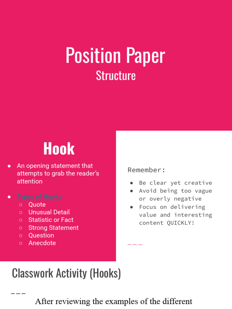 Unit 3 - Position Paper Structure | PDF | Animal Testing