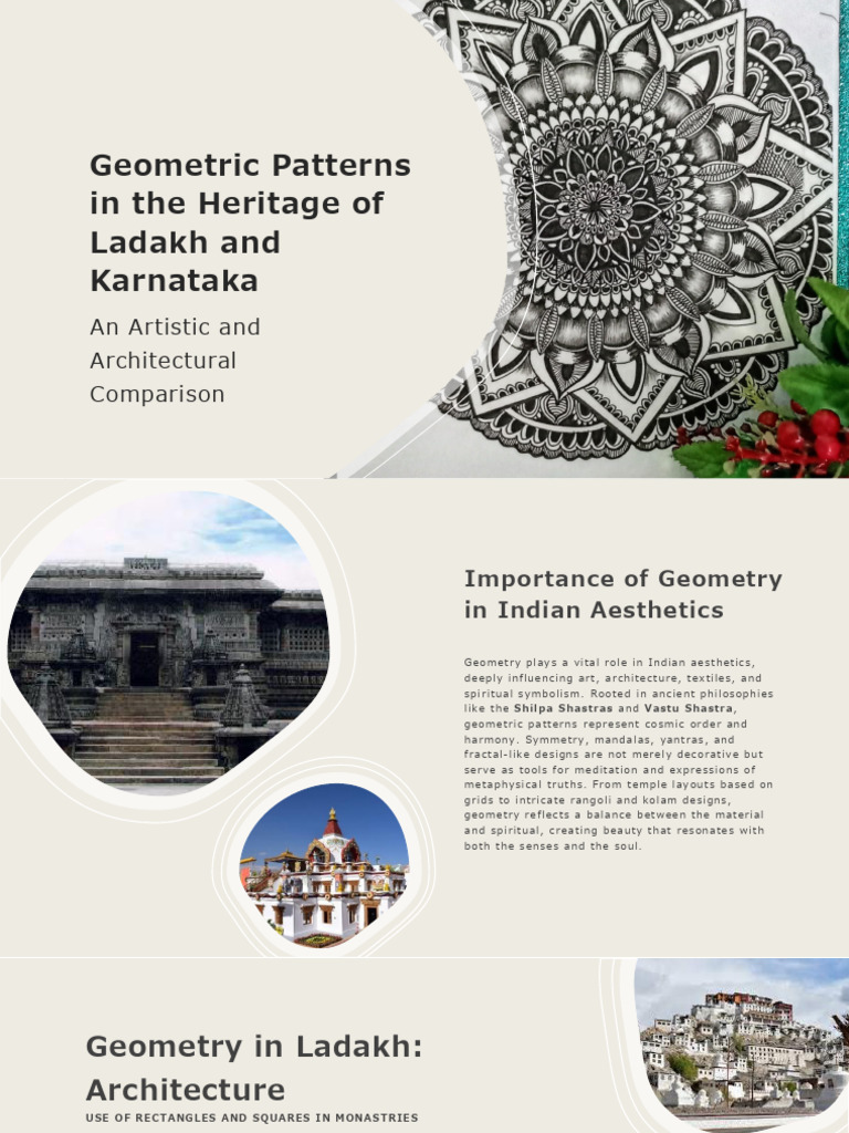 Different Geometric Patterns Used in Ladakh and Karnataka | PDF
