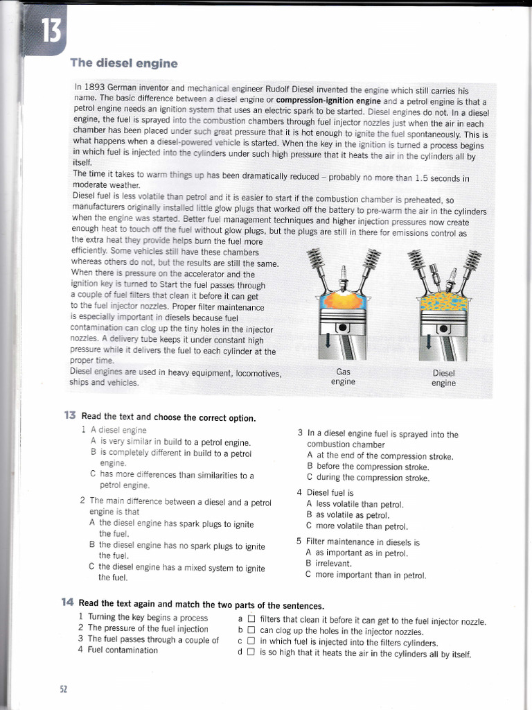 Diesel Engine 1 2 | PDF | Diesel Engine | Rotating Machines