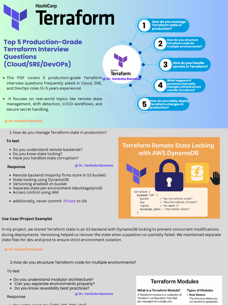 5 Terraform Scenarios Every DevOps Engineer Must Know | PDF | Computer ...