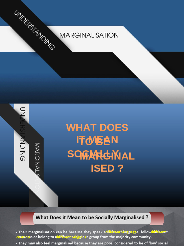 Marginalis at i On | PDF | Social Exclusion