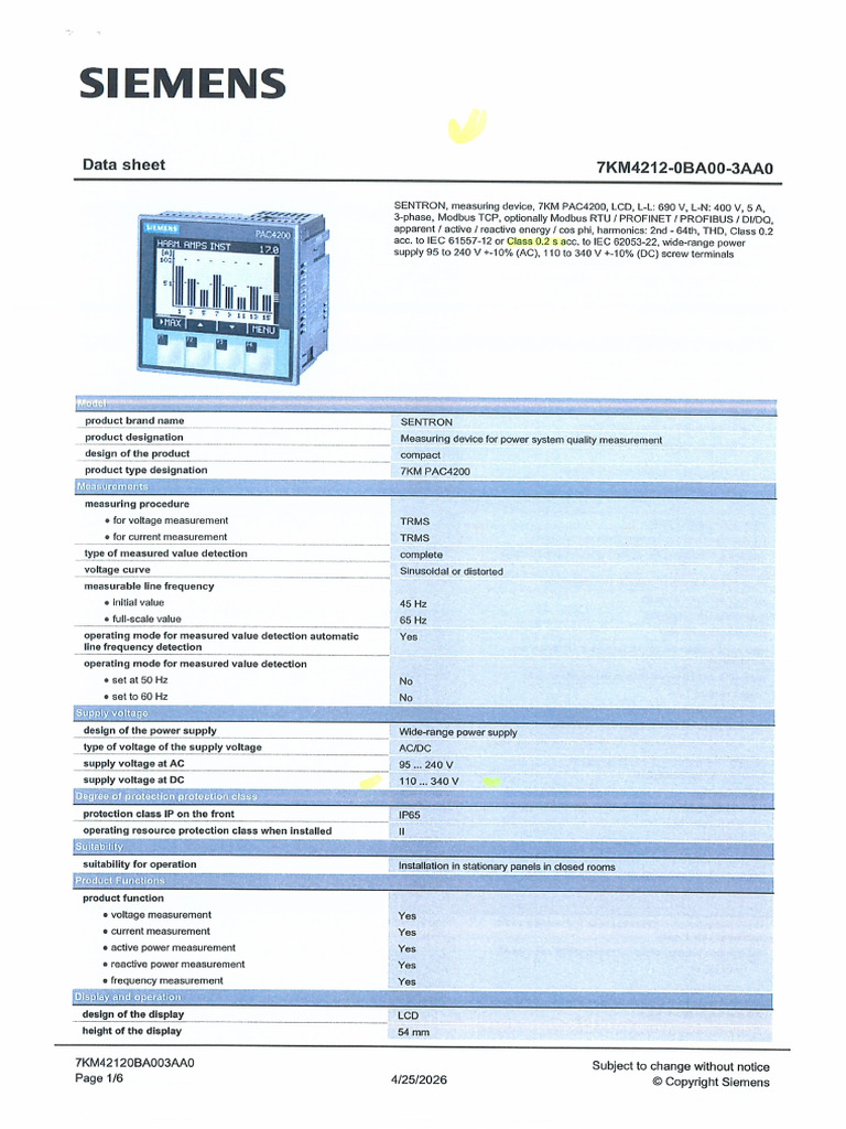 Fiche Technique Centrale de Mesure_30042026_144436 | PDF