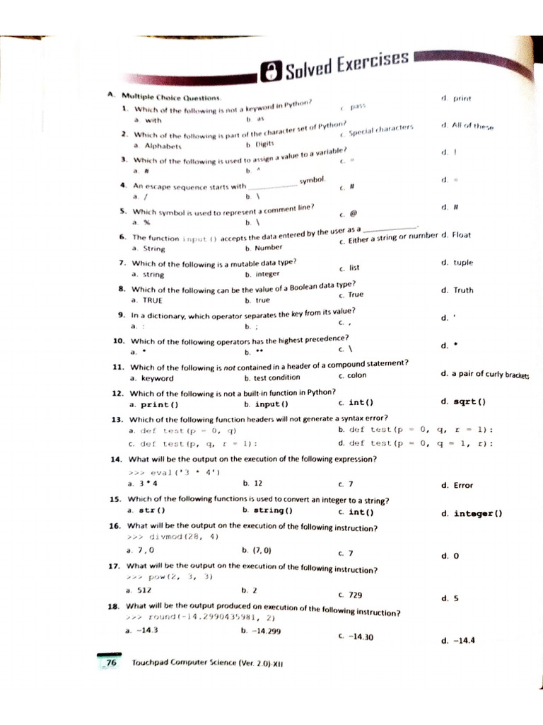 Chapter 1( One Marks ) | PDF