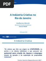 A Indústria Criativa no Rio de Janeiro