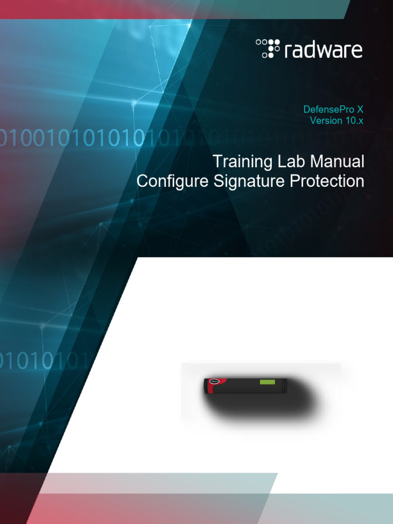 09.DefenseProXLabManualConfigureSignatureProtection | PDF | Information ...