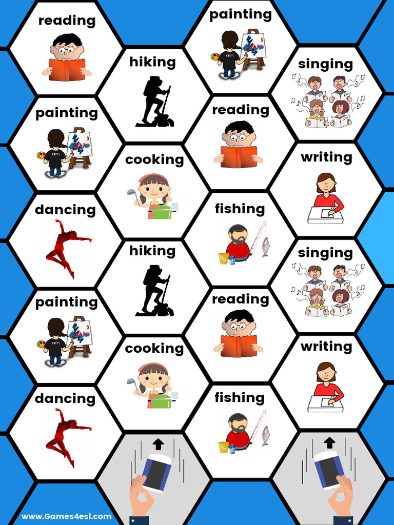Present Progressive Tense Board Game Flicker Game | PDF