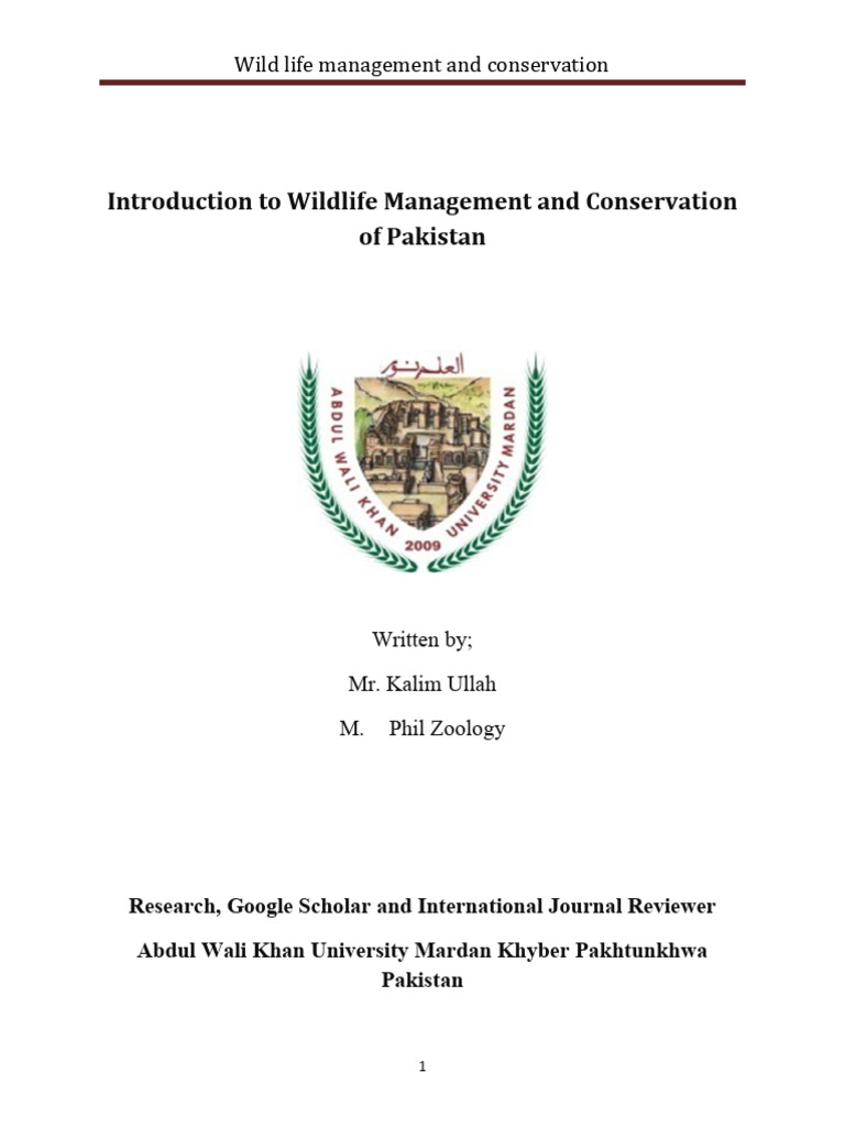 Wildlife of Pakistan | PDF | Conservation Biology | Endangered Species