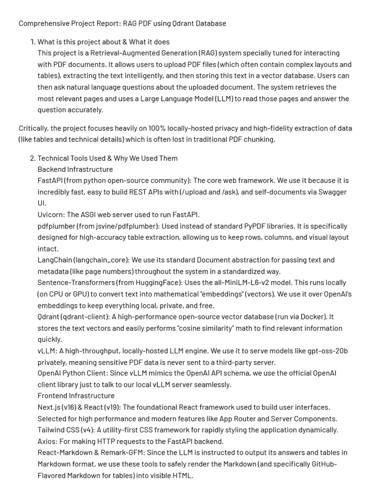 rag pdf report | PDF | Databases | Metadata
