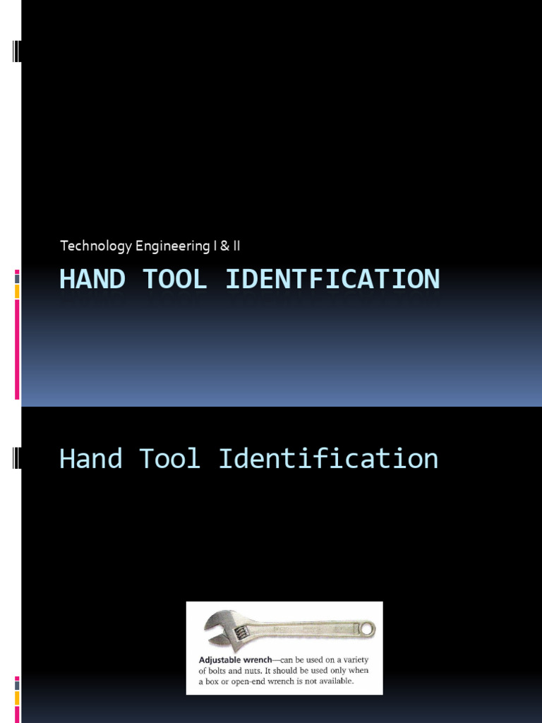 Hand Tool ID | PDF
