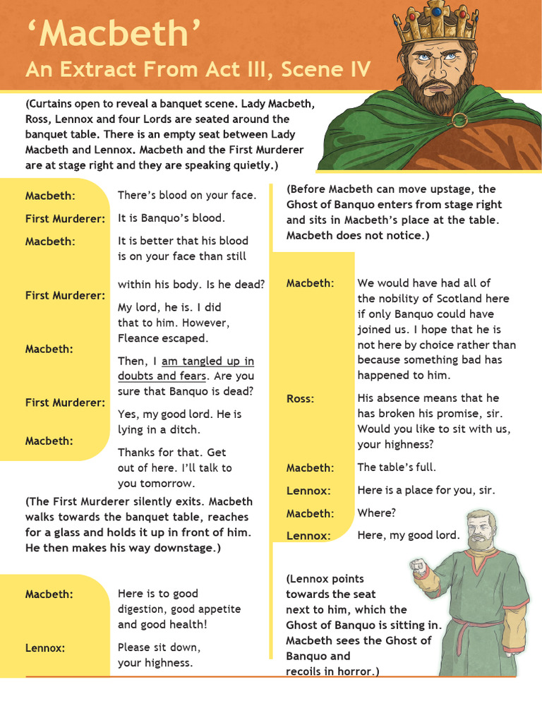 Macbethh Play Script Reading Comprehension | PDF | Macbeth ...