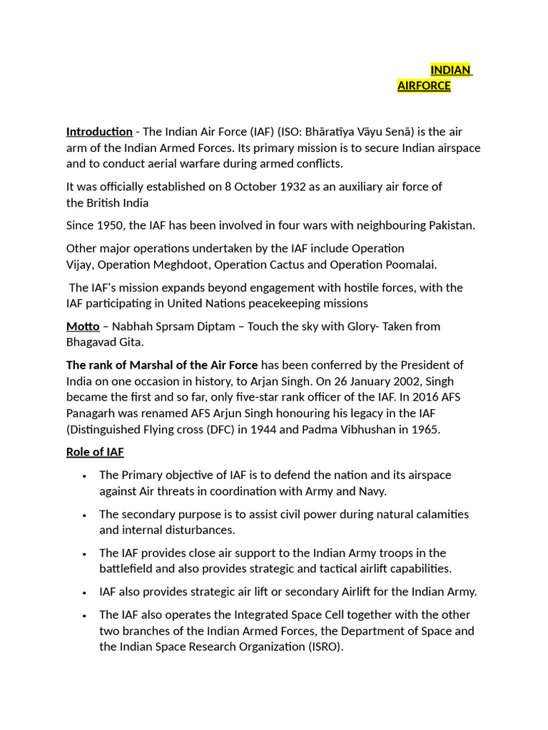 Iaf | PDF | Military Aviation | Aircraft