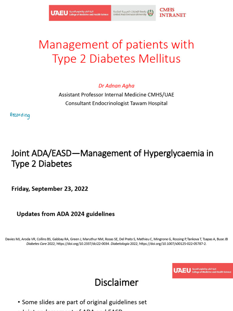 3 - Management of Patients With Type 2 Diabetes Mellitus | PDF ...