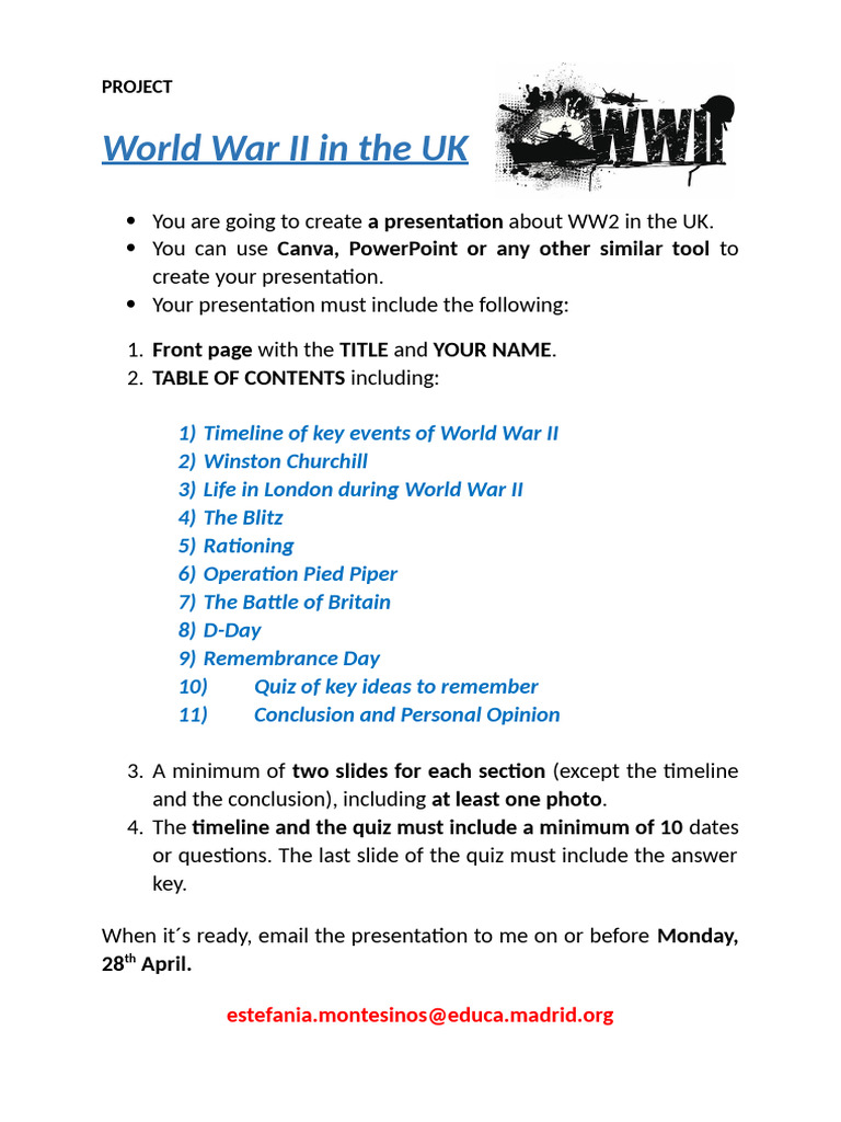World War II Project | PDF