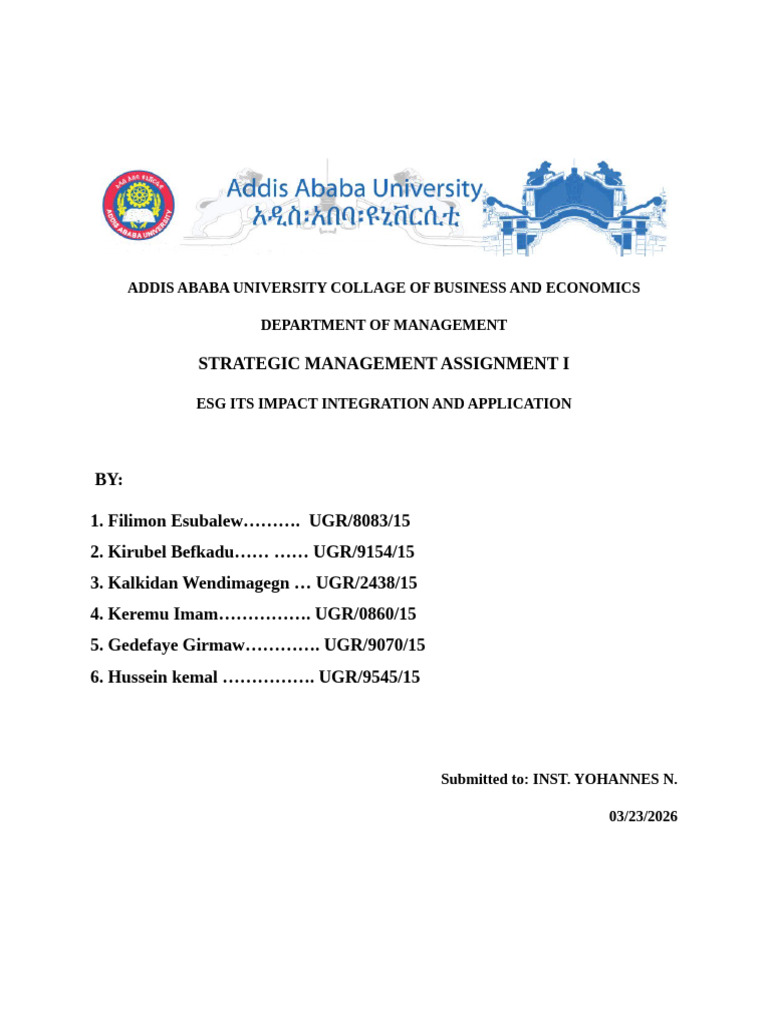SM GR 5 | PDF | Strategic Management | Sustainability