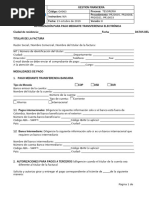 Ficha de Depósito Bancario Ejemplo | PDF | Bancario | Servicios financieros