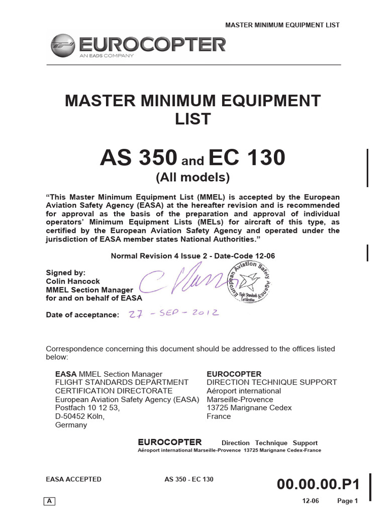 MMEL | PDF | Instrument Flight Rules | Aerospace