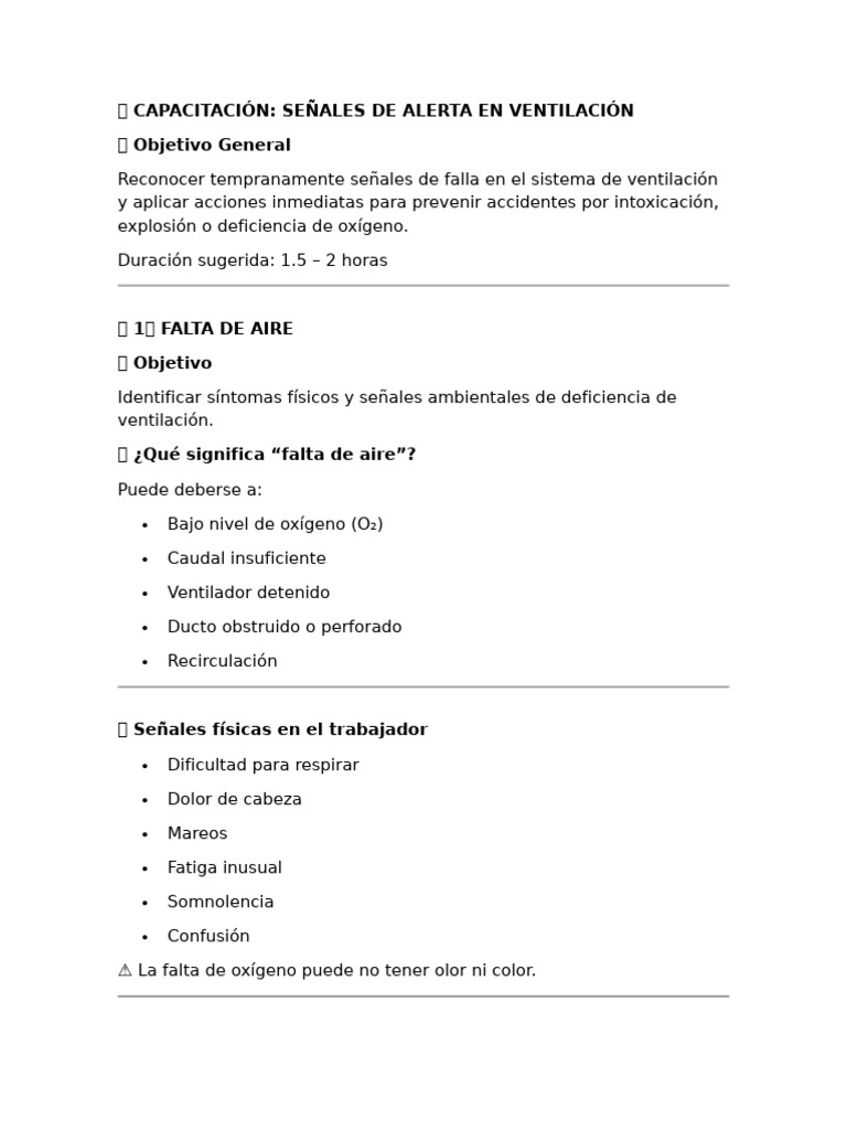 Señales de Alerta en Ventilación | PDF