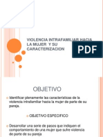 Violencia Intrafamiliar Hacia La Mujer y Su Caracterizacion