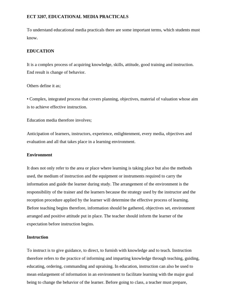Media Practicals Notes | PDF | Communication | Cognition