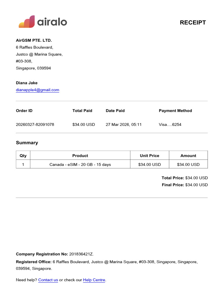 Receipt | PDF