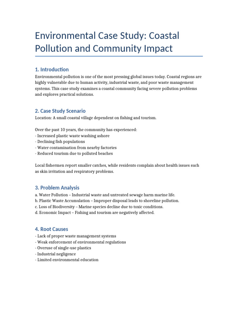 Environmental Case Study | PDF