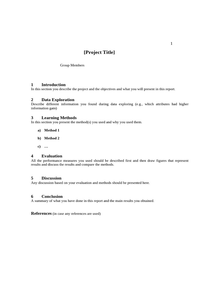 Report Template | PDF