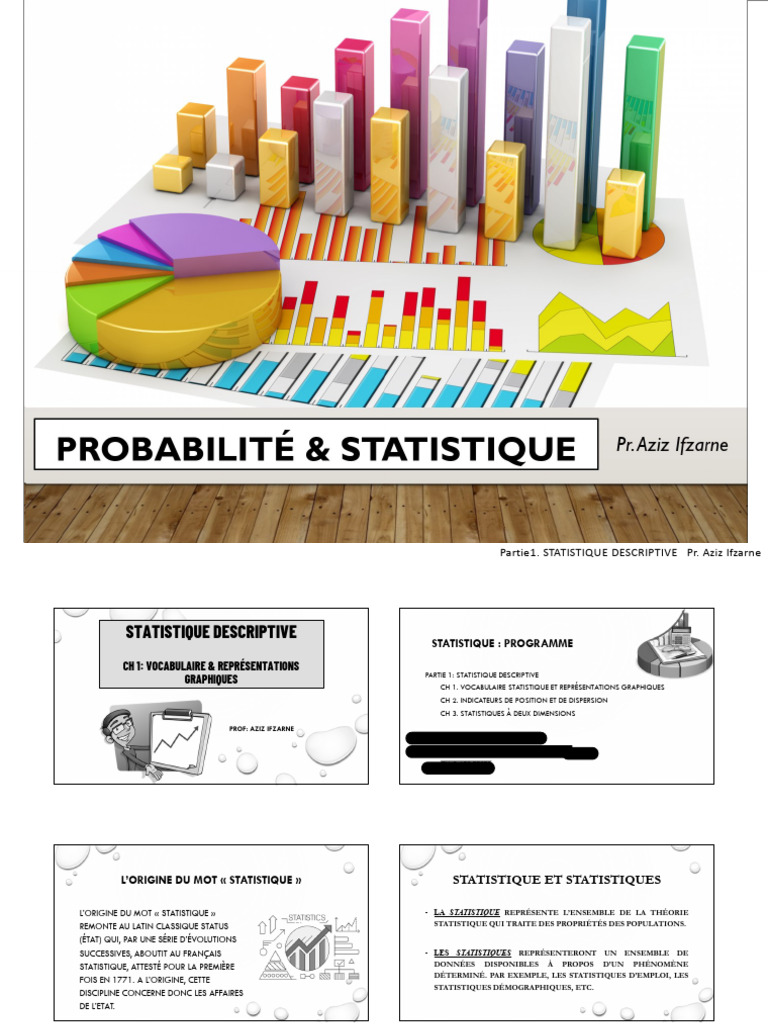 Cours Et Ex - Stat Et Proba GI1 - Etudiants Ok | PDF | Statistiques ...