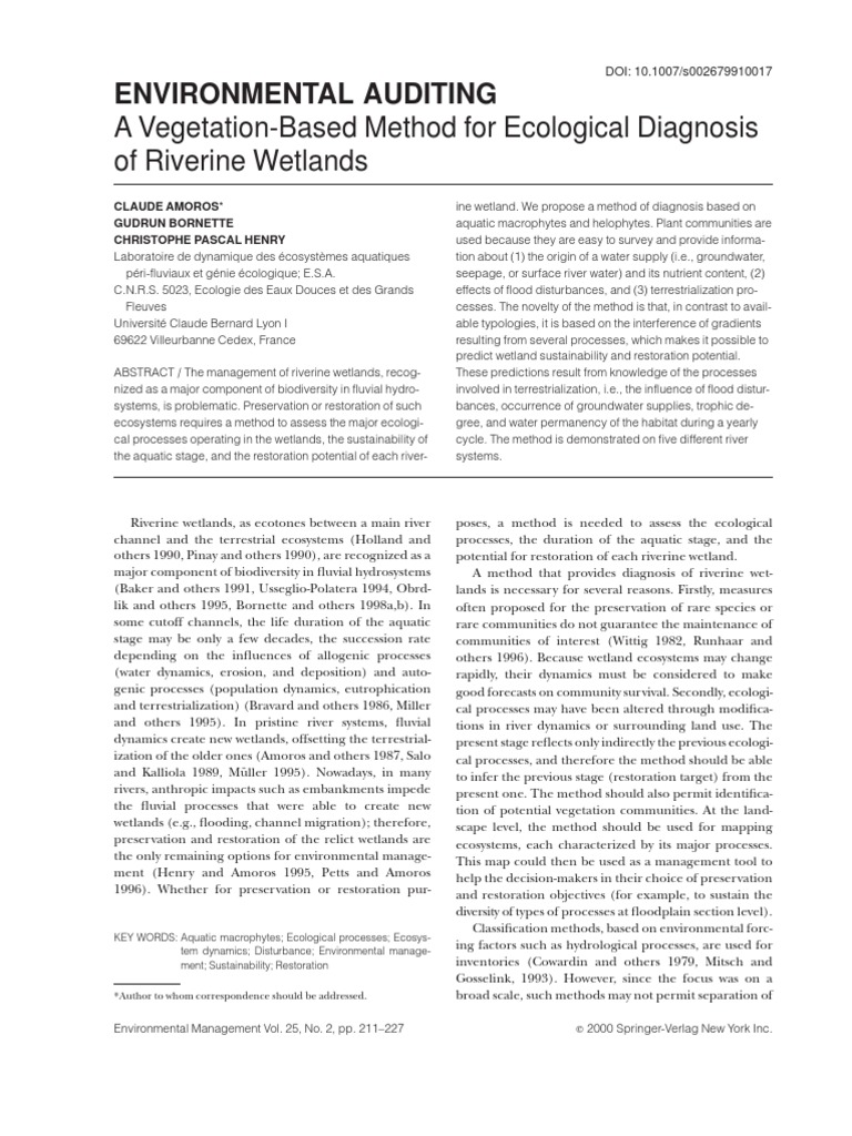 Paragraph on wetland image