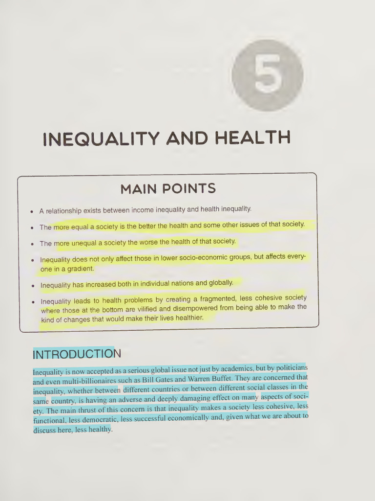 1. Book Chapters on Health and Inequality 2 | PDF | Gini Coefficient ...
