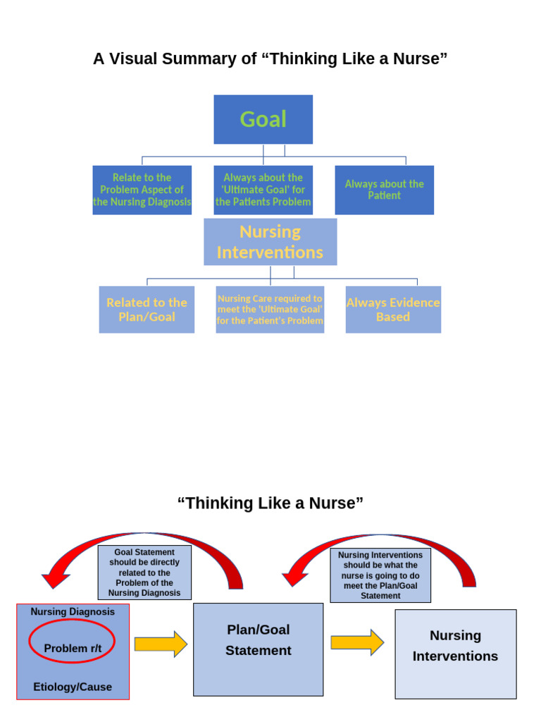A Visual Summary of Thinking Like a Nurse2 | PDF