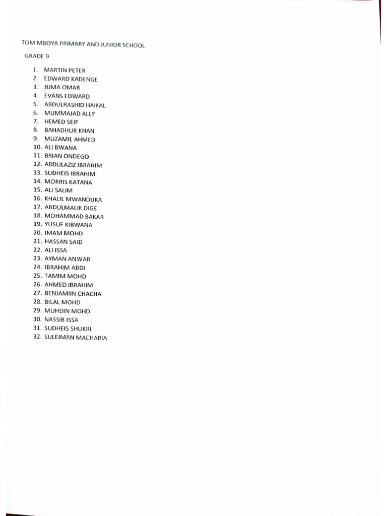 Grade 9 | PDF