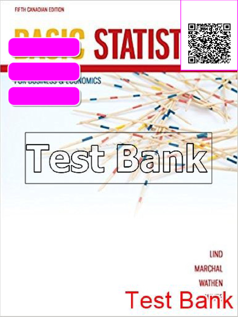 Basic Statistics for Business and Economics Canadian 5th Edition Lind ...