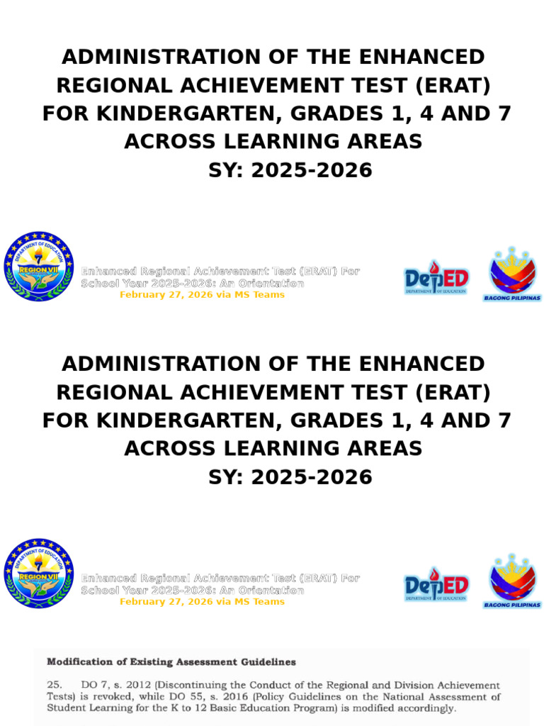 Erat 2026 Orientation For Sharing | PDF