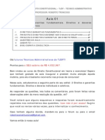 Aula 02 - Direito Constitucional - Aula 01 - ExerciciosTecnicoAdm