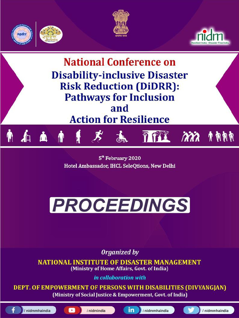 DiDRR Proceedings | PDF | Disability | Disaster Risk Reduction