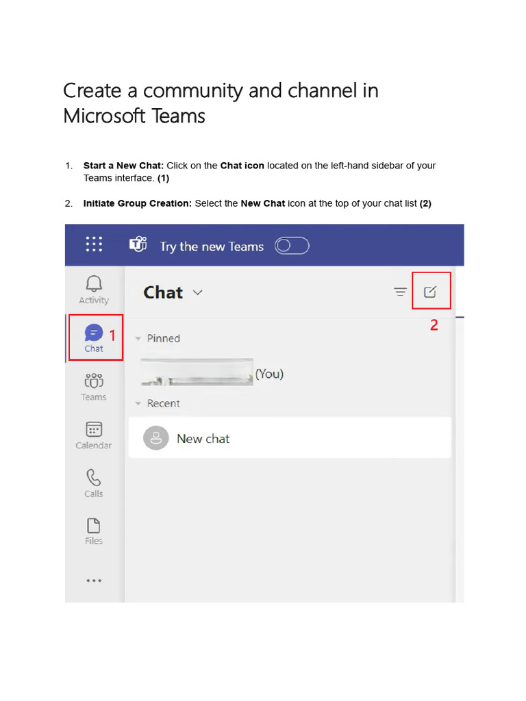 Create a Community and Channel in Microsoft Teams | PDF