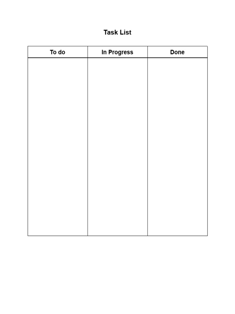Task List | PDF