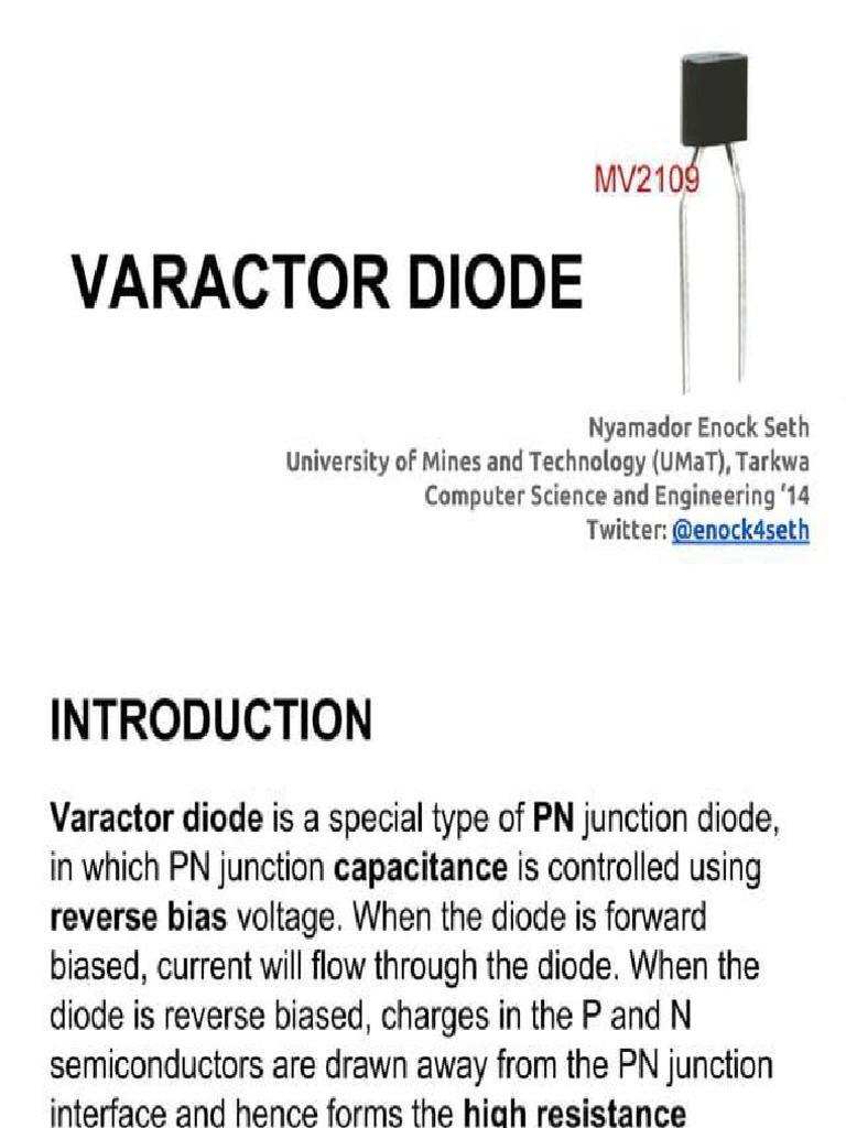 Varactor diode | PDF