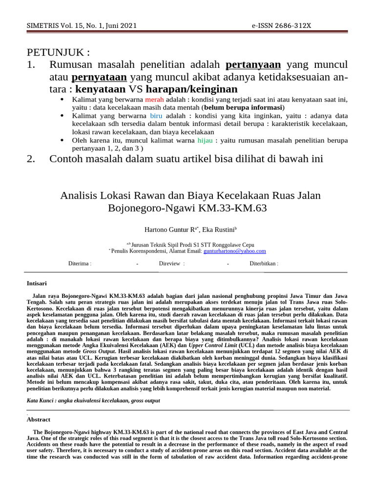 Contoh Meringkas Artikel_Non Reguler_Angk 2022 | PDF