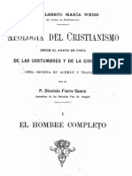 Apologia Del Cristianismo-Weiss-El Hombre Completo I