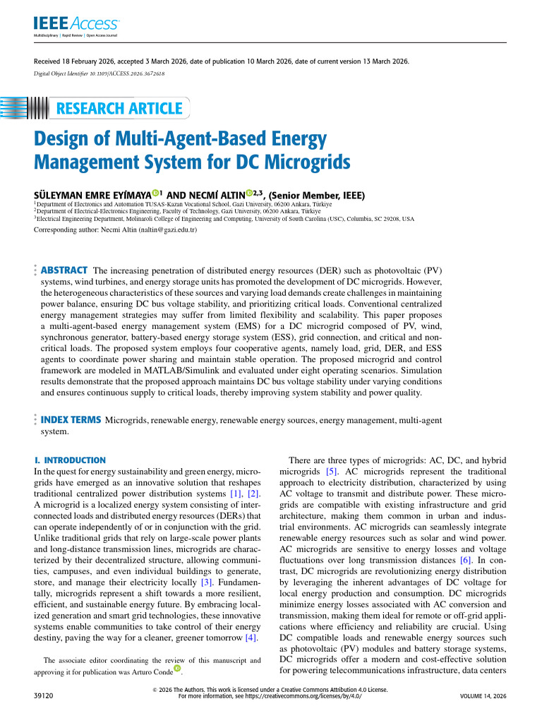 50 Design of Multi-Agent-Based Energy Management System for DC ...