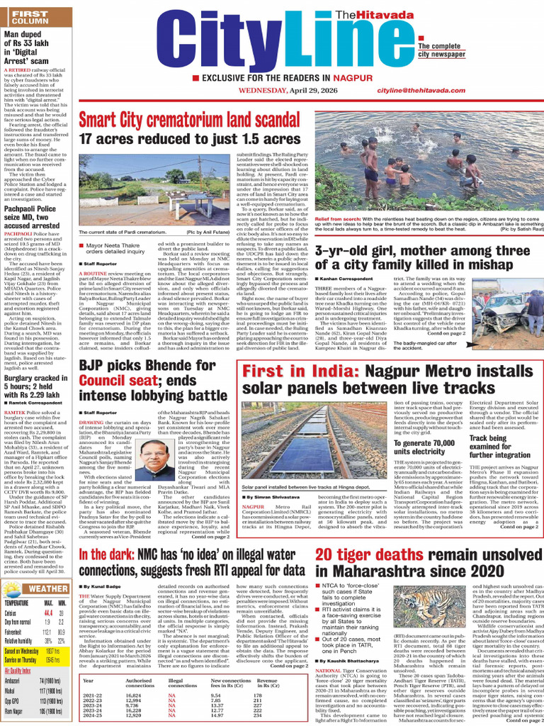 The Hitavada_Nagpur City Line_20260429 | PDF