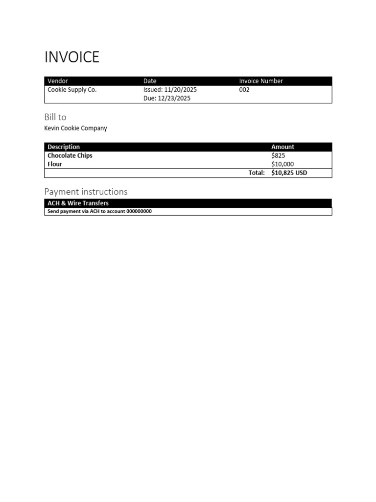 Invoice 002 | PDF