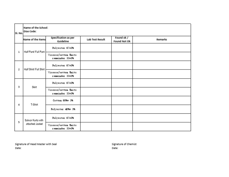 Lab Test Formate 1 | PDF
